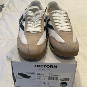 Brand new still with tags Tretorn Rawlins women’s size 7m. White/Green